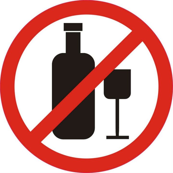 During the treatment of prostatitis, alcohol must be completely rejected. 