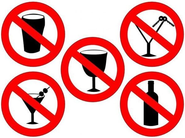 Prostatitis is forbidden to use alcohol